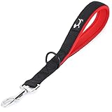 PETTOM Kurzführer Hund, Hundeleine Kurz Nylon, Kurze Leine Hund 32cm, Kurze Hundeleine für Große...
