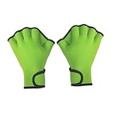 Schwimmhandschuhe für Wasser-Fitness, fingerlose Tauchhandschuhe mit verstellbarer Handschlaufe,...
