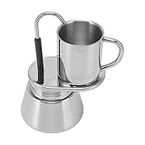 HUAOSN Edelstahl-Moka-Kanne, Kaffeemaschinen-Set Für Outdoor-Camping