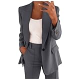 EMATOP Hosenanzüge für Damen Zweiteiler Elegant Blazer Hose Anzug Set Casual Büro Business Outfit...