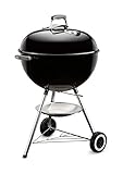 Weber Classic Kettle Holzkohlegrill, Ø 57cm Grillfäche, BBQ Grill mit porzellanemaillierten Deckel...