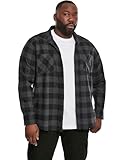 Urban Classics TB297 Checked Regular Fit Herren Freizeit Hemd,Mehrfarbig (blk/cha), X-Large