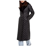 Susenstone Winterjacke Damen Freizeit Casual Trend einreihige Baumwolljacke mit Kapuze Outdoor...