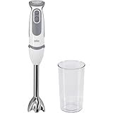 Braun Stabmixer MQ 5200WH - MultiQuick 5 Vario Pürierstab mit Edelstahl Mixfuß, 1000 Watt, inkl....