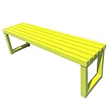 Stabile Gartenbank aus schwarzem Metall, wetterfest, für Terrasse, Park, Garten, Gusseisen,...