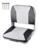 VEVOR 1 Stk. Bootssitz Bootsstuhl mit niedriger Rückenlehne klappbarer Fischerbootsitz mit dickem...