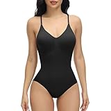 DAILISHA Shapewear Damen Body Stark Formend，Body Shaper Damen, Hohe Elastizität Bodysuit Women...