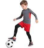 ANGEL CITIZ Kinder Jungen Kompressionshose Sportunterwäsche Fußball Trainingsanzüge Leggings...