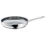 WMF Profi Bratpfanne Edelstahl 24 cm Induktion, Edelstahlpfanne unbeschichtet, Cromargan Edelstahl,...