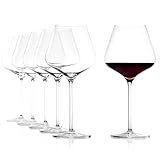 Stölzle Lausitz Burgundergläser Quatrophil 6er-Set 710ml – Elegante Rotweingläser ideal für...