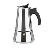 BEEM ESPRESSOMAKER Espressokocher - 4 Tassen | Kaffeekocher | Induktion geeignet | Edelstahl |...