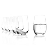Stölzle Lausitz Wassergläser Event 6er-Set 465 ml – Allroundgläser für Wasser, Saft &...