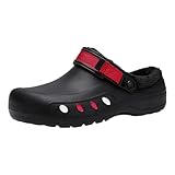 Clogs Gefüttert Herren rutschfest Wasserdicht Hausschuhe Damen Warme Gartenclogs Winter Slip-On...