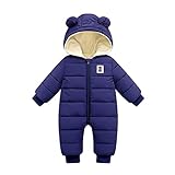 Generisch 2026 Strampler Warmer Schneeanzug mit Daunenmantel für Jungen Overall Outwear...