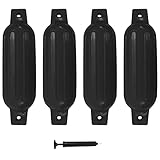 vidaXL 4X Bootsfender mit Pumpe Fender Langfender für Boot Prallschutz Rammschutz Bootschutz...