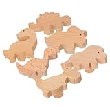 Ipetboom 6 Satz Teiliges Holz Dinosaurier Schrankknöpfe mit Schrauben Tierische Schubladengriffe...