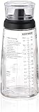 Leifheit Dressing Shaker, hochwertige Glasflasche mit verschiedenen Rezepten für Salatdressings,...