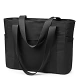 KALIDI Shopper Tasche Damen Groß Handtasche Arbeitstasche Uni Tasche Tote Bag Schwarz für Arbeit,...