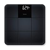 Beurer GS 235 Glaswaage, Digitale Personenwaage mit Magic-Display, Anti-Rutsch Oberfläche in matter...