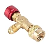 1/4''-5/16'' Messing-Durchflussregelventil für Kältemittel-Ladeschlauch R410A, Hochwertiges...