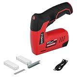 WOLFPACK LINEA PROFESIONAL Wiederaufladbarer Tacker, Pistole für Heftklammern und Nägel,...