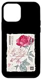 Vintage Rose Botanische Illustration Blume Kunst Geschenk Hülle für iPhone 12 mini