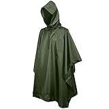 Regenponcho Wasserdicht Regencape mit Kapuze Multifunktionales Regenmantel Wiederverwendbar...