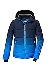 killtec Jungen Skijacke/Ski-Steppjacke mit Kapuze und Schneefang KSW 382 BYS QLTD JCKT, neon blue,...