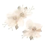 Haarspange mit Perlen, 2 Stück, elegant und ästhetisch, Vintage-Stil, mit Perlen für Braut,...