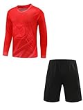 Miaeowve Torwart Anzug Herren Langarm Torwarttrikot Gepolstert Mit Fussballhose Kurz Torwarthose...