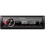 Pioneer MVH-130DAB, 1DIN Autoradio mit RDS und DAB+, USB, AUX-Eingang, geringe Einbautiefe