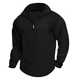 Generisch Sweatshirt Herren Baumwolle XXXL - Baumwoll Pullover Herren Schwarz Sweater Mit...