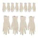 LIFKICH 20 Stück Einmalhandschuhe Lebensmittelechtem Latex Multifunktionale Reinigungshandschuhe...