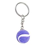 Schlüsselanhänger Tennisball aus Plüsch, 3D-Anhänger | Zubehör für Tasche, Auto, Sport,...