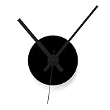 WANDKINGS Wanduhr Solo Clock mit Uhrwerk & Uhrzeigern (Farbe: Uhr=Schwarz, Zeiger=Schwarz)