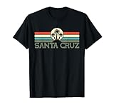 Santa Cruz CA Kalifornien - Retro 70er 80er Jahre Surfer T-Shirt