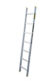 Aluminium Anlegeleiter einteilig, 7 Stufen bei 191 cm