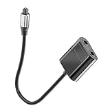 QUMIIRITY Optischer Audio Splitter Out Praktischer Kabel Splitter für Tv und Soundbars Unterstützt...