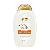 OGX Quenching + Coconut Curls Shampoo, feuchtigkeitsspendendes Locken Shampoo mit Kokosöl,...