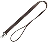 TRIXIE Hundeleine aus Leder Rustic Leine Leder M–L, 1,00 m 20 mm in dunkelbraun - Fettlederleine...