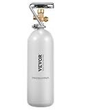 VEVOR CO2-Tank (2 kg) CO2 Flasche aus legiertem Stahl, CO2-Lufttank mit Grauer Sprühbeschichtung,...