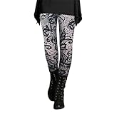 Sport-Leggings für Damen, elastisch, Yogahose, bedruckt, hohe Taille, Push-Up, Leggings, für...