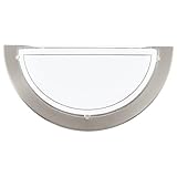 EGLO Wandlampe Planet 1, 1 flammige Wandleuchte, Wandbeleuchtung für Innen aus Metall und Glas,...