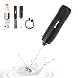 GRIFEMA Milchaufschäumer Stab Aufladbar, Tragbar Milk Frother 13000 U/min, Handmilchaufschäumer...