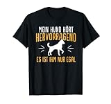 Witziges Hund Hört Hervorragend Hunde Vierbeiner T-Shirt