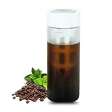 Ideal Swan Cold Brew Coffee Maker, 650ml Cold Brew Maker, Tragbare Cold Brew Flasche Mit Feinem...
