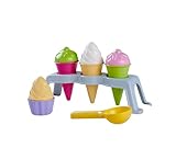 Simba Eisständer Spielset – 10 teiliges Sandspielzeug-Set inklusive Eiswaffeln, Becher, Eiskugeln...