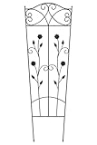 Metall Rankgitter B - mit Blumen