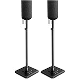 Perlegear Lautsprecherständer Paar, höhenverstellbar von 83,8 bis 106,7 cm, Ständer für kleine...
