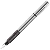 Lamy accent Füllhalter 096 – Füller aus Aluminium mit austauschbarem Griffstück aus braunem...